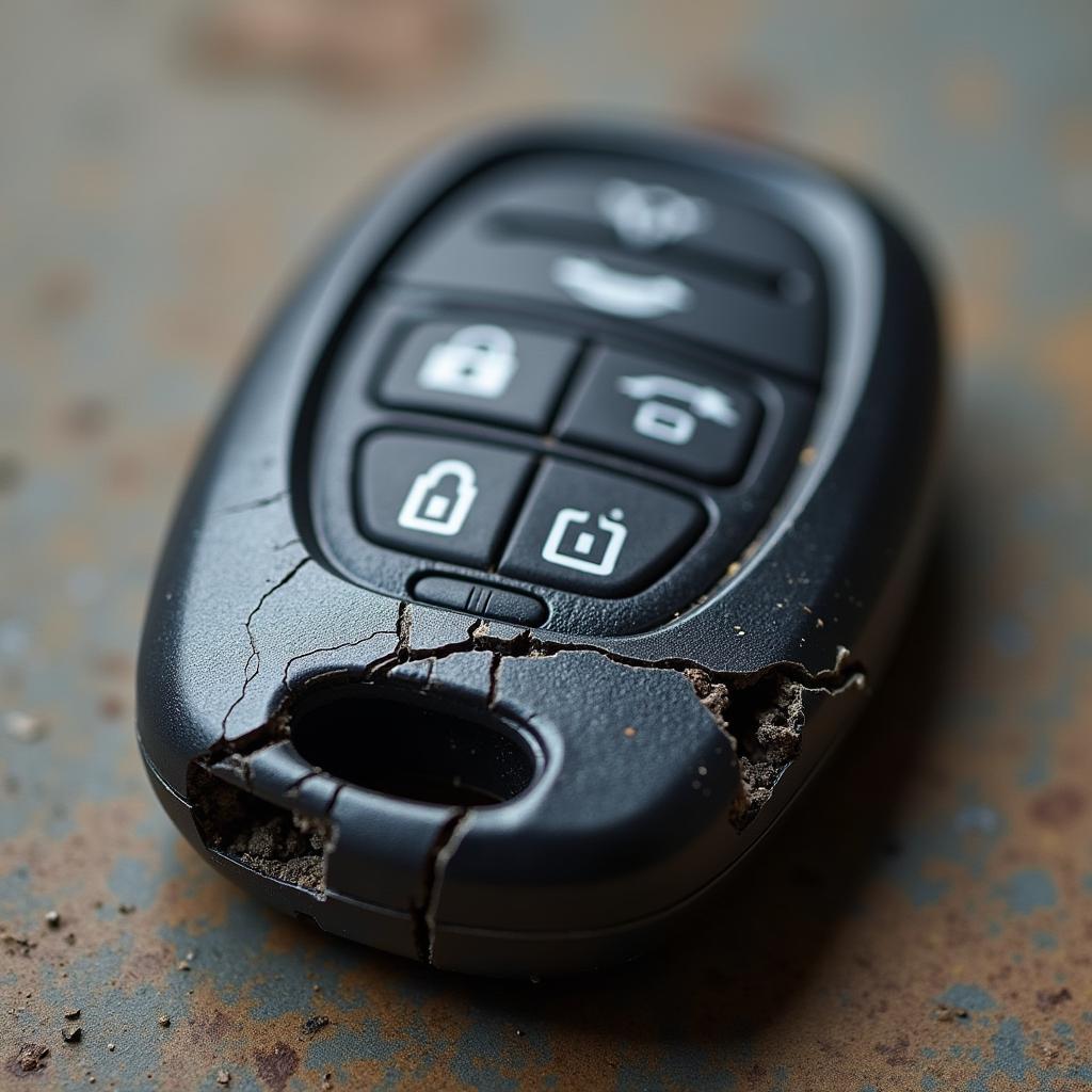 Damaged Prius Key Fob Case