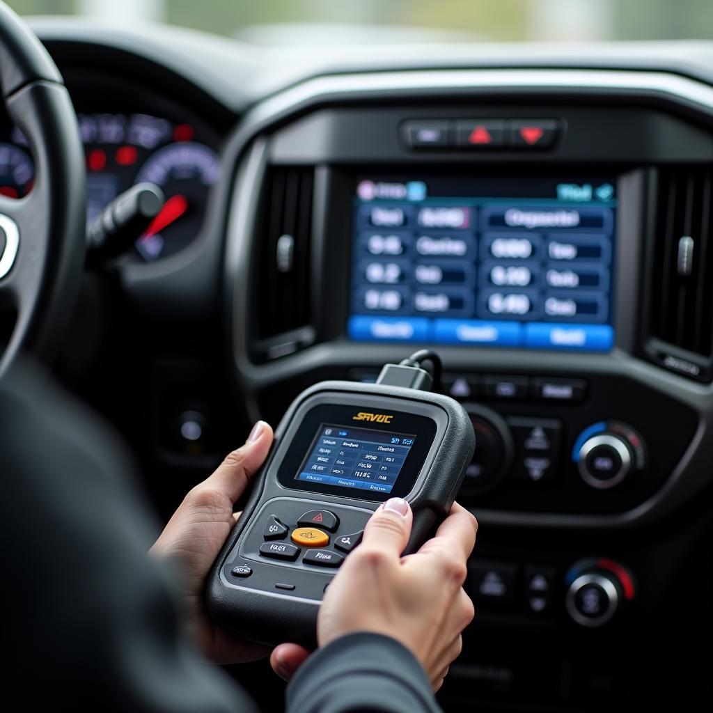 Professional programming a Chevy key fob