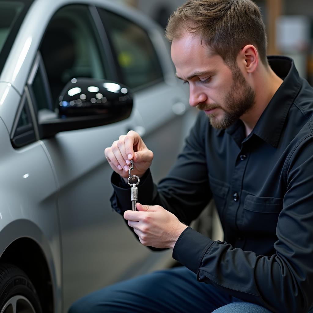 Professional Locksmith Programming Car Key