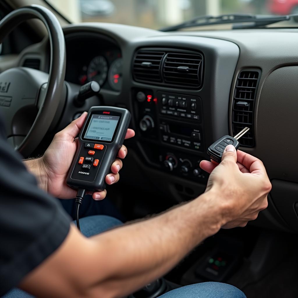 Programming a 2002 Dodge Dakota Key Fob with a Diagnostic Tool