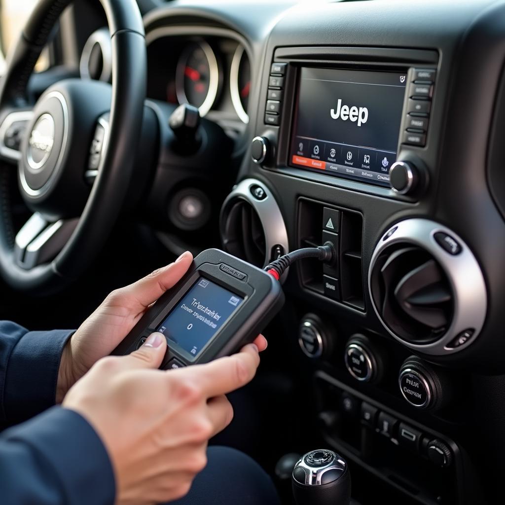 Programming a Jeep Wrangler Key Fob with a Diagnostic Tool