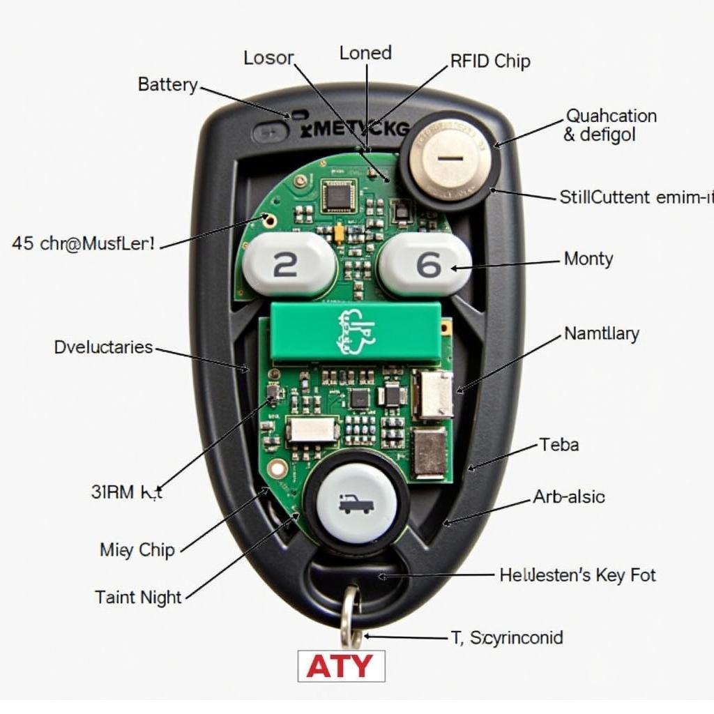 Push Start Key Fob Components