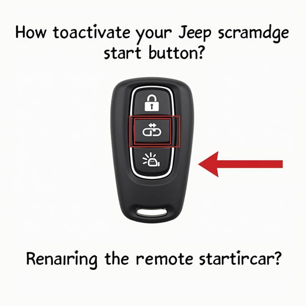 Remote Start Feature on a 2017 Jeep Renegade Trailhawk Key Fob