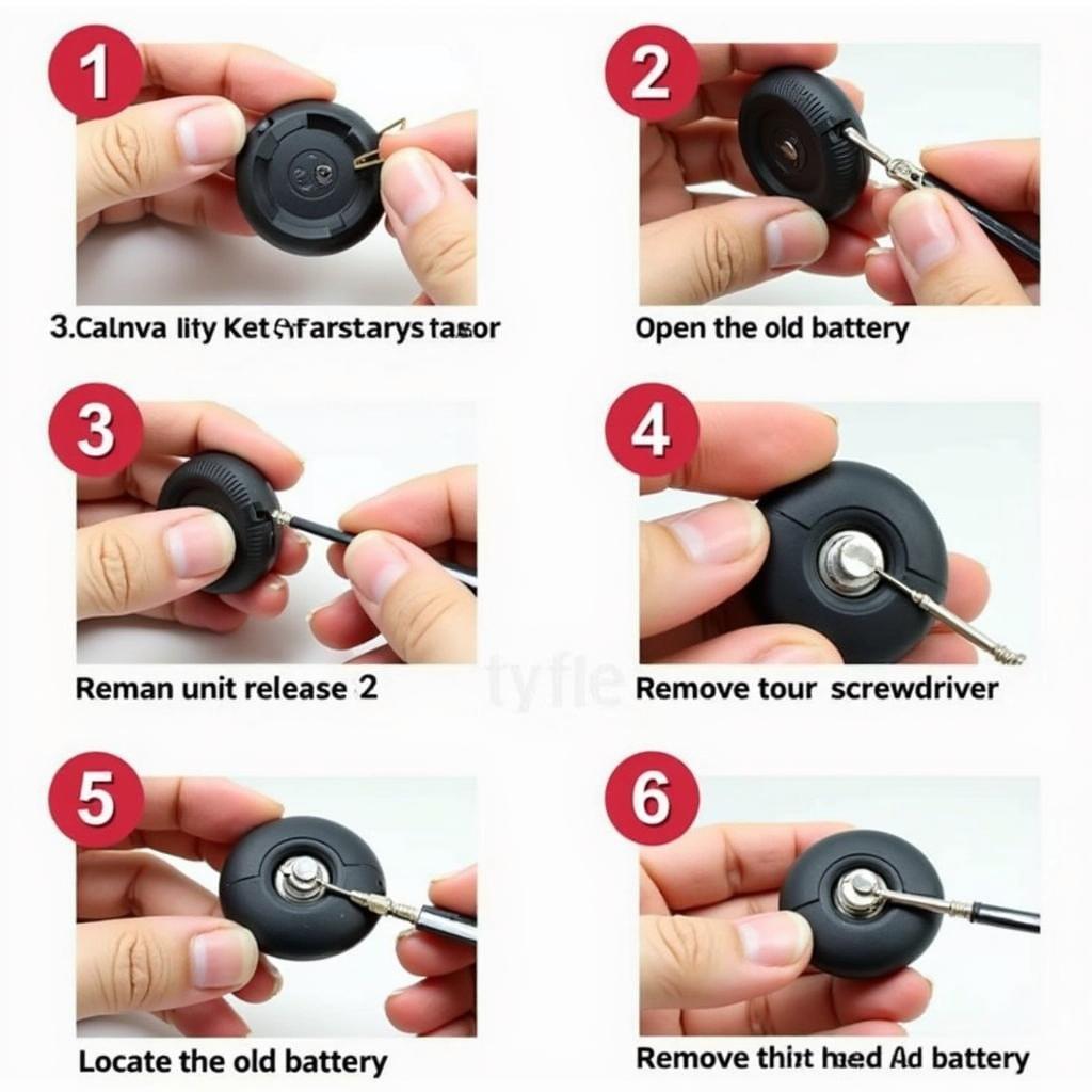 Step-by-step process of removing a Mercedes key fob battery