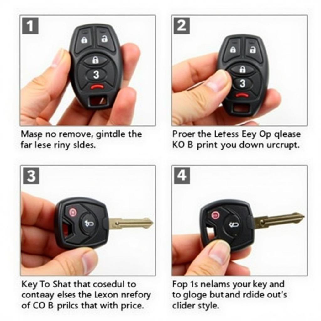 Removing Physical Key from Lexus Key Fob