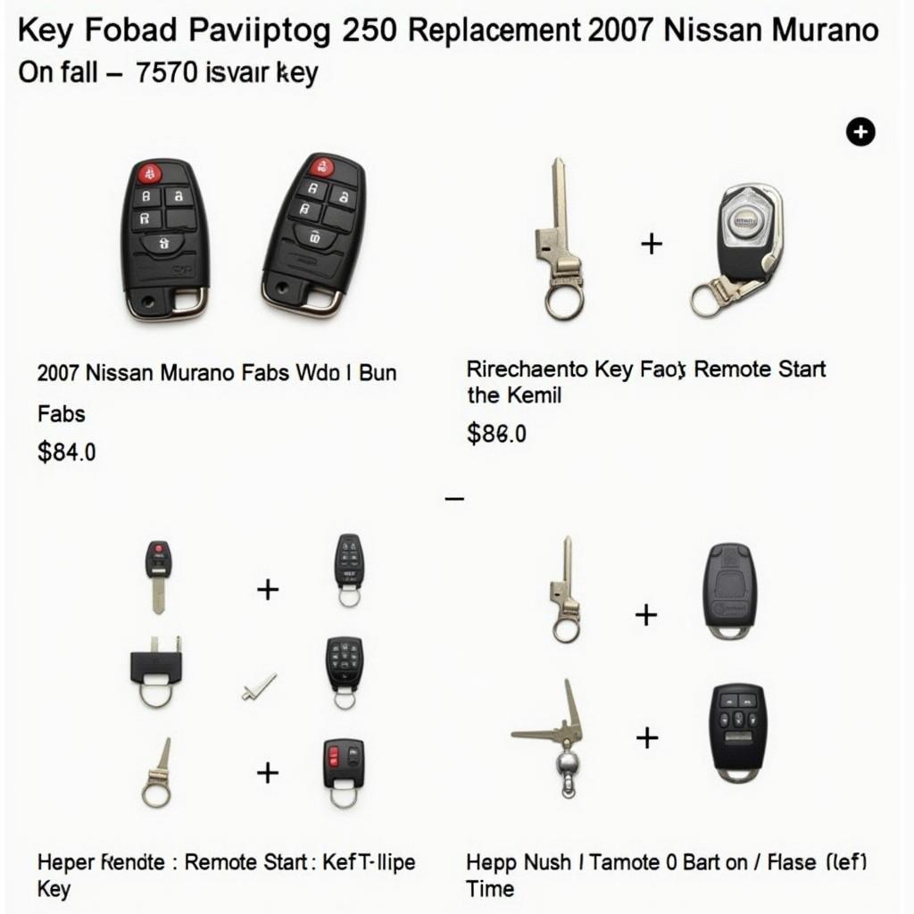 Replacement 2007 Nissan Murano Key Fob