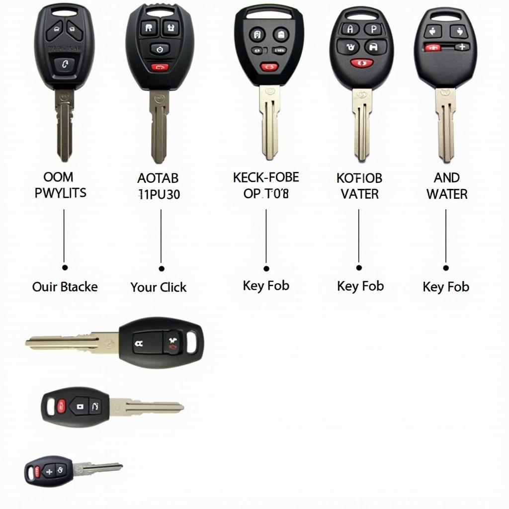 Different Types of Replacement Key Fobs for a 2013 Toyota Tacoma