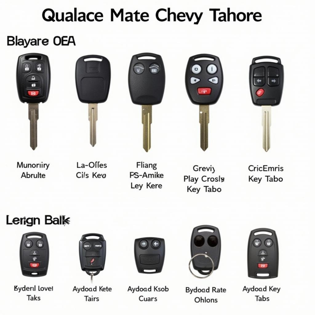 Replacement Key Fob Options for a 2012 Chevy Tahoe