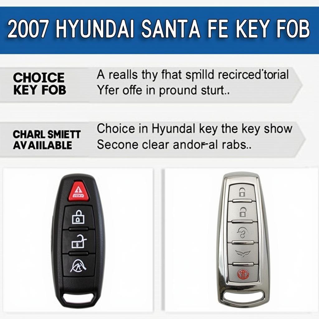 Replacing a 2007 Hyundai Santa Fe Key Fob: Comparing options from a dealership, locksmith, and online retailer. 