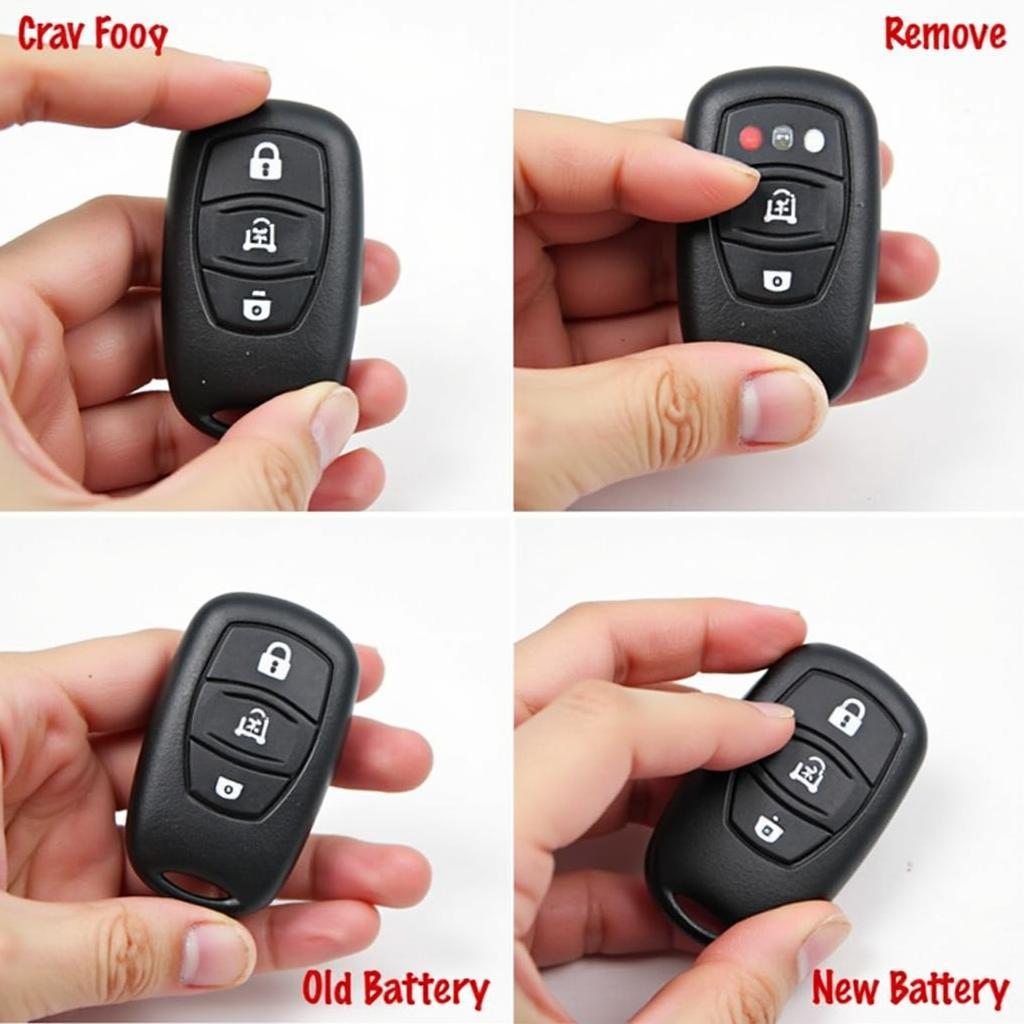 Replacing the battery in a 2011 Toyota Camry SE key fob