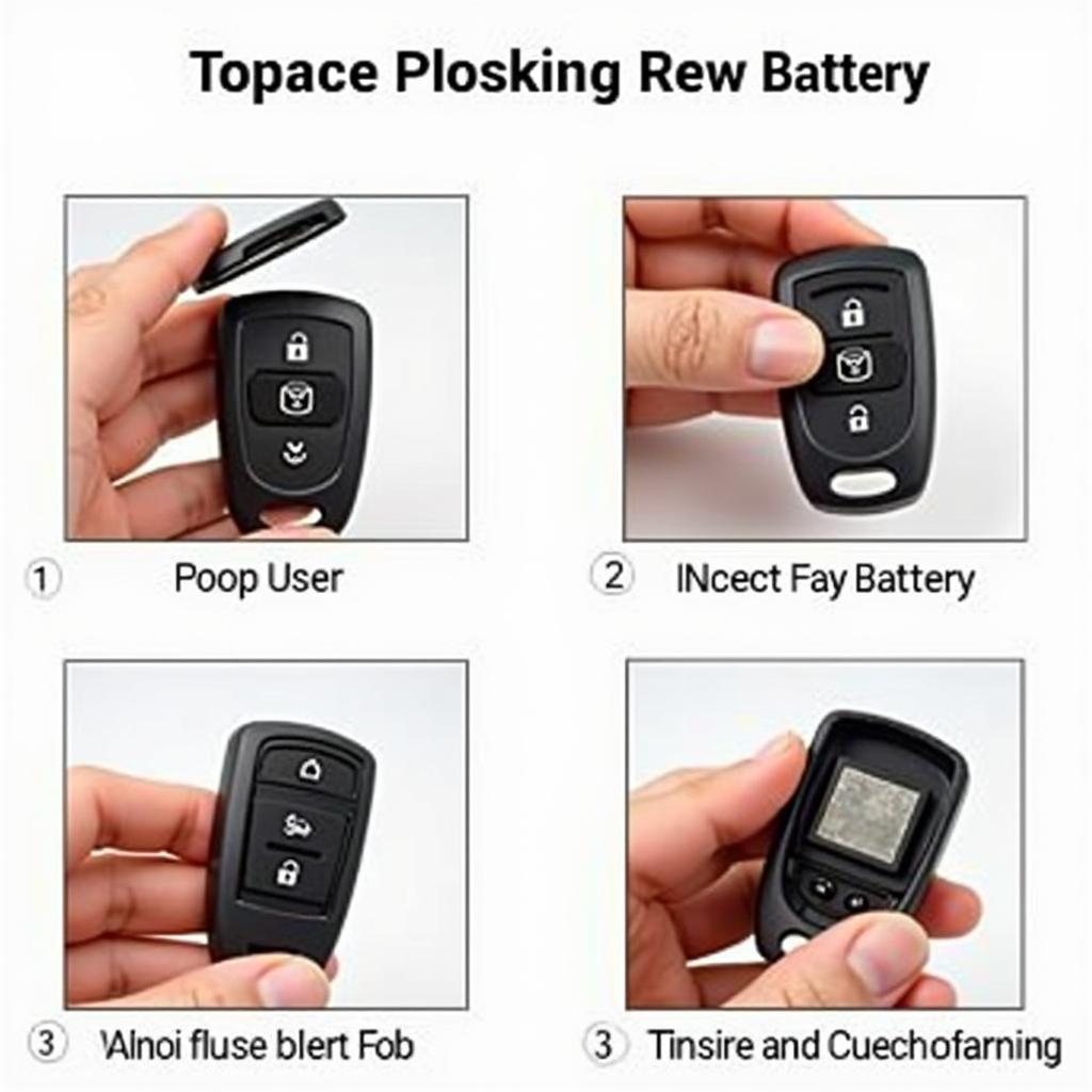 Steps to replace the 2020 Toyota 4Runner key fob battery