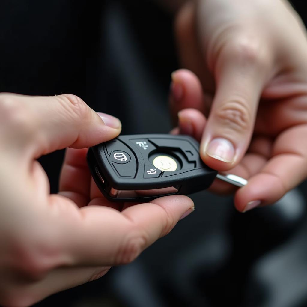 Replacing the battery in a 2022 Mazda CX5 key fob