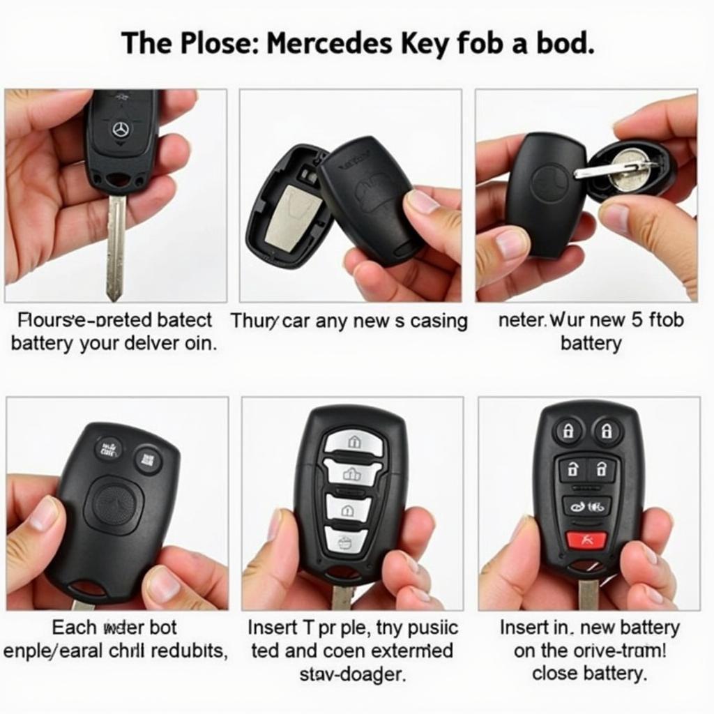 Replacing a Mercedes key fob battery