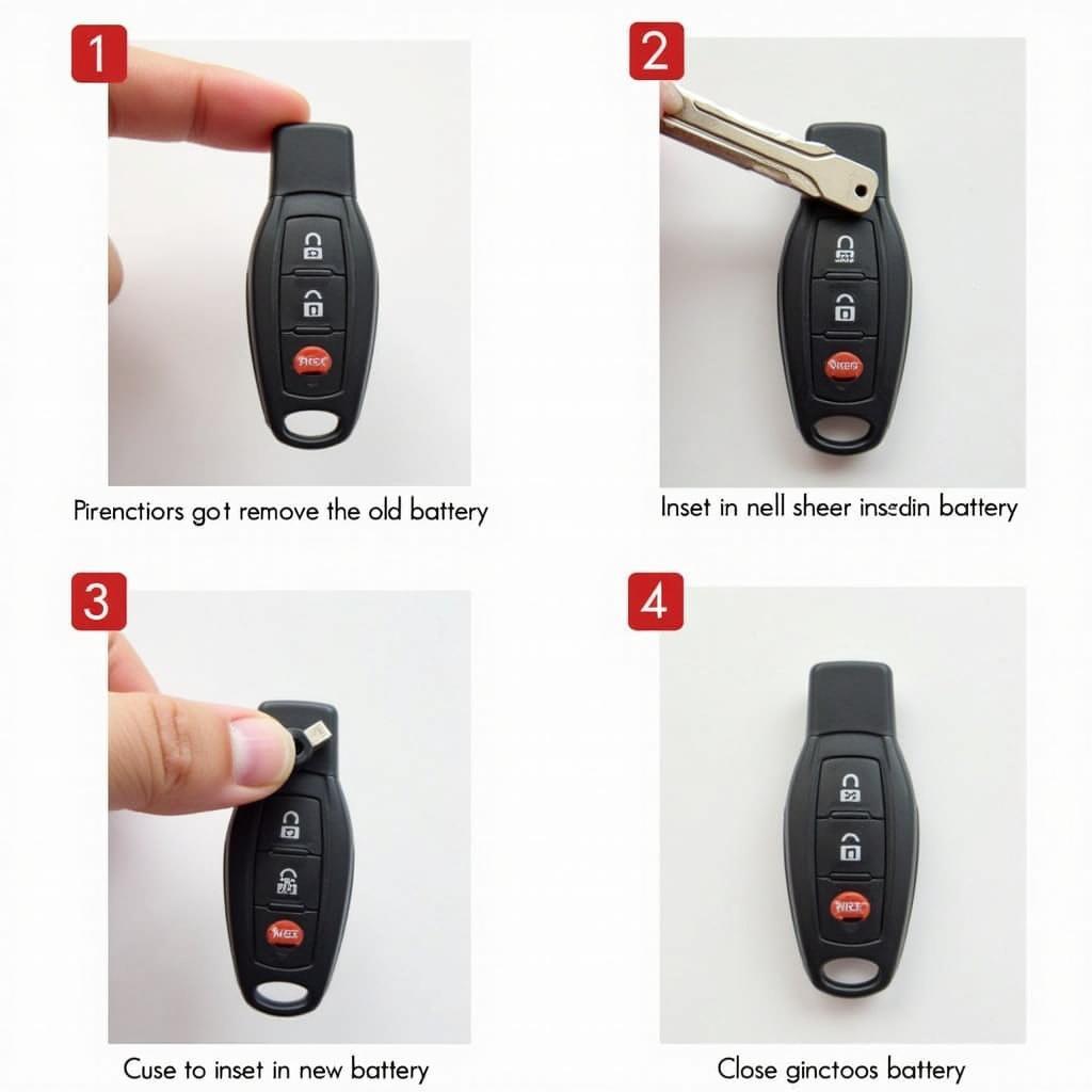 Replacing the battery in a Vauxhall Mokka key fob