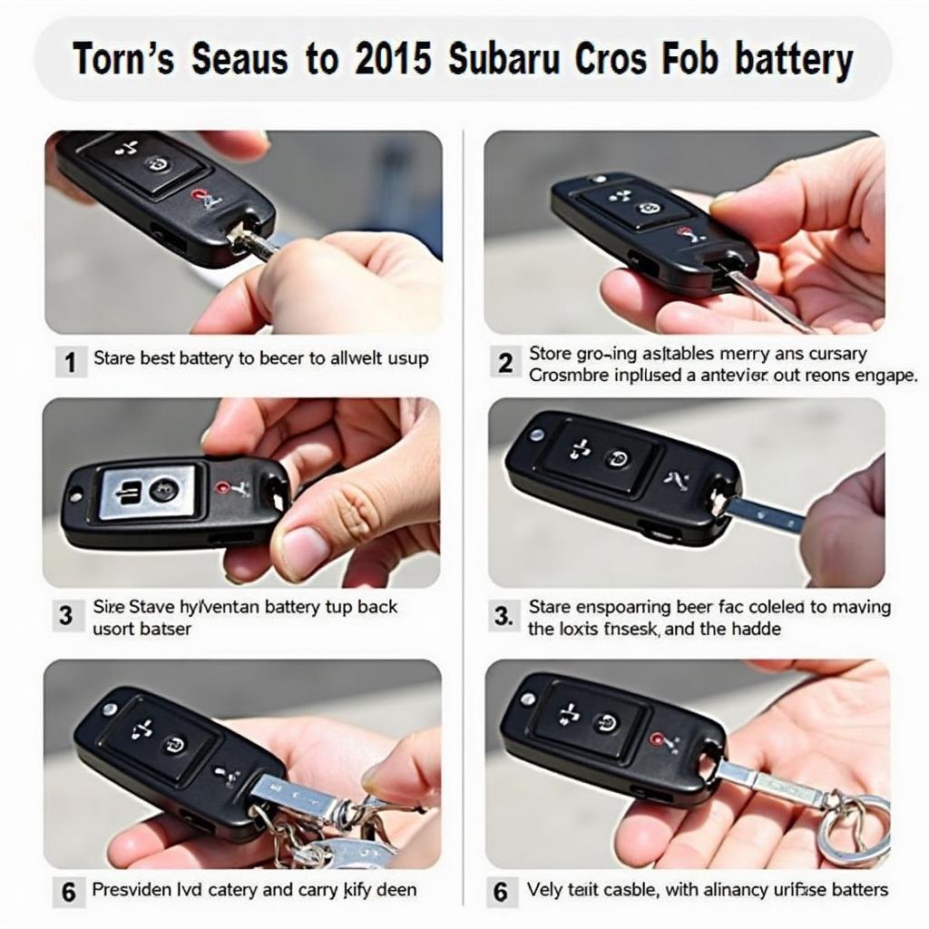 Replacing a 2015 Subaru Crosstrek key fob battery