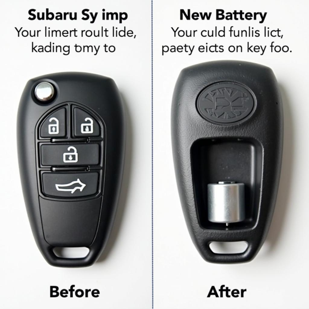 Replacing the battery in a Subaru Crosstrek key fob 