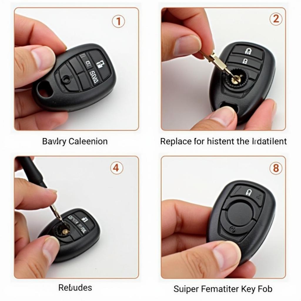 Replacing the battery in a Volvo S80 key fob