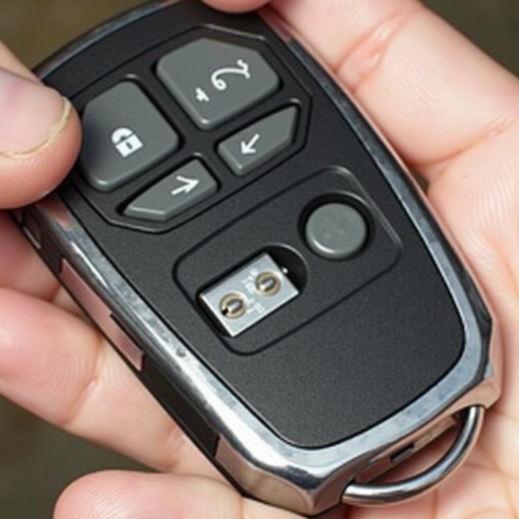 Replacing the battery in a Volvo XC70 key fob