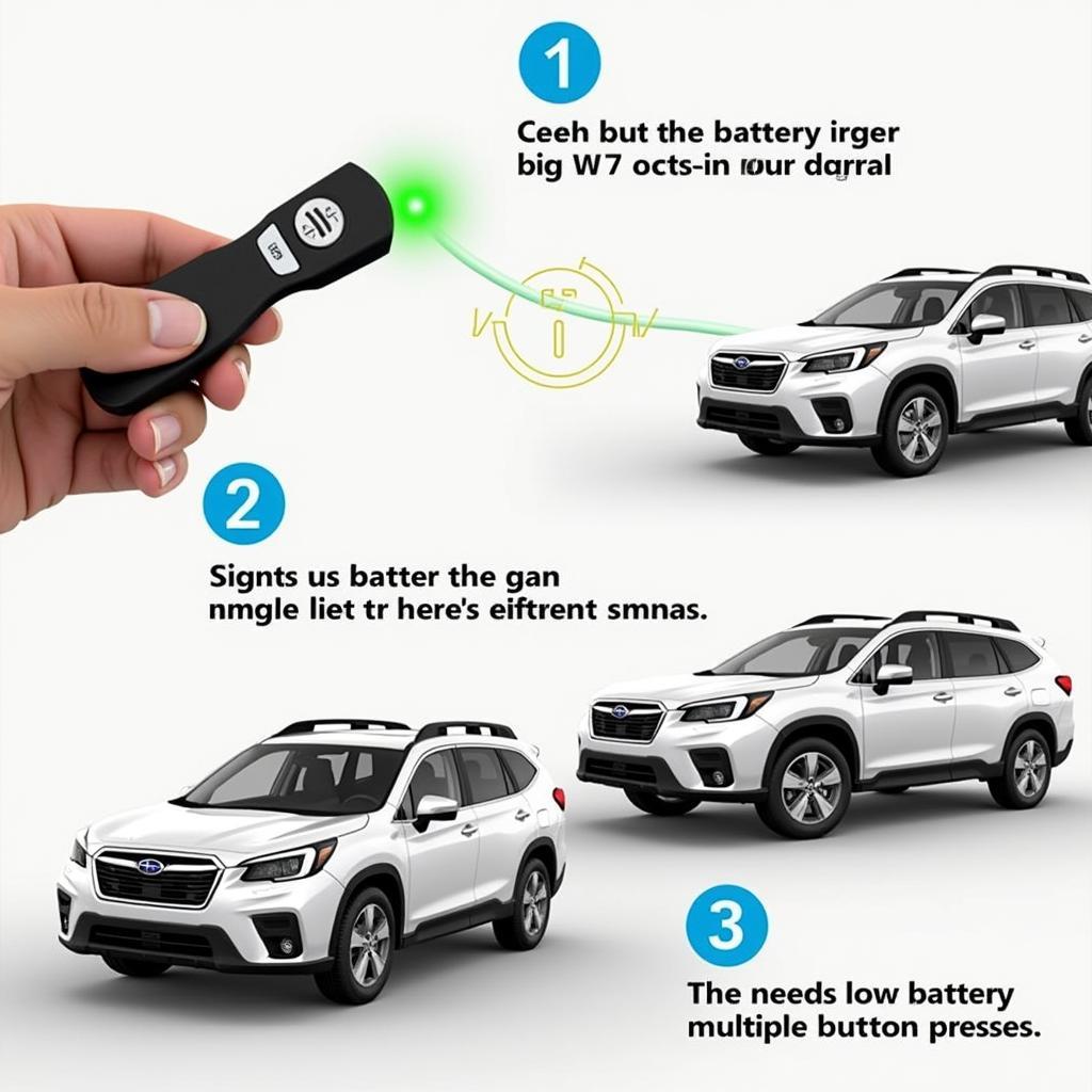 Subaru Ascent Key Fob Low Battery Signs