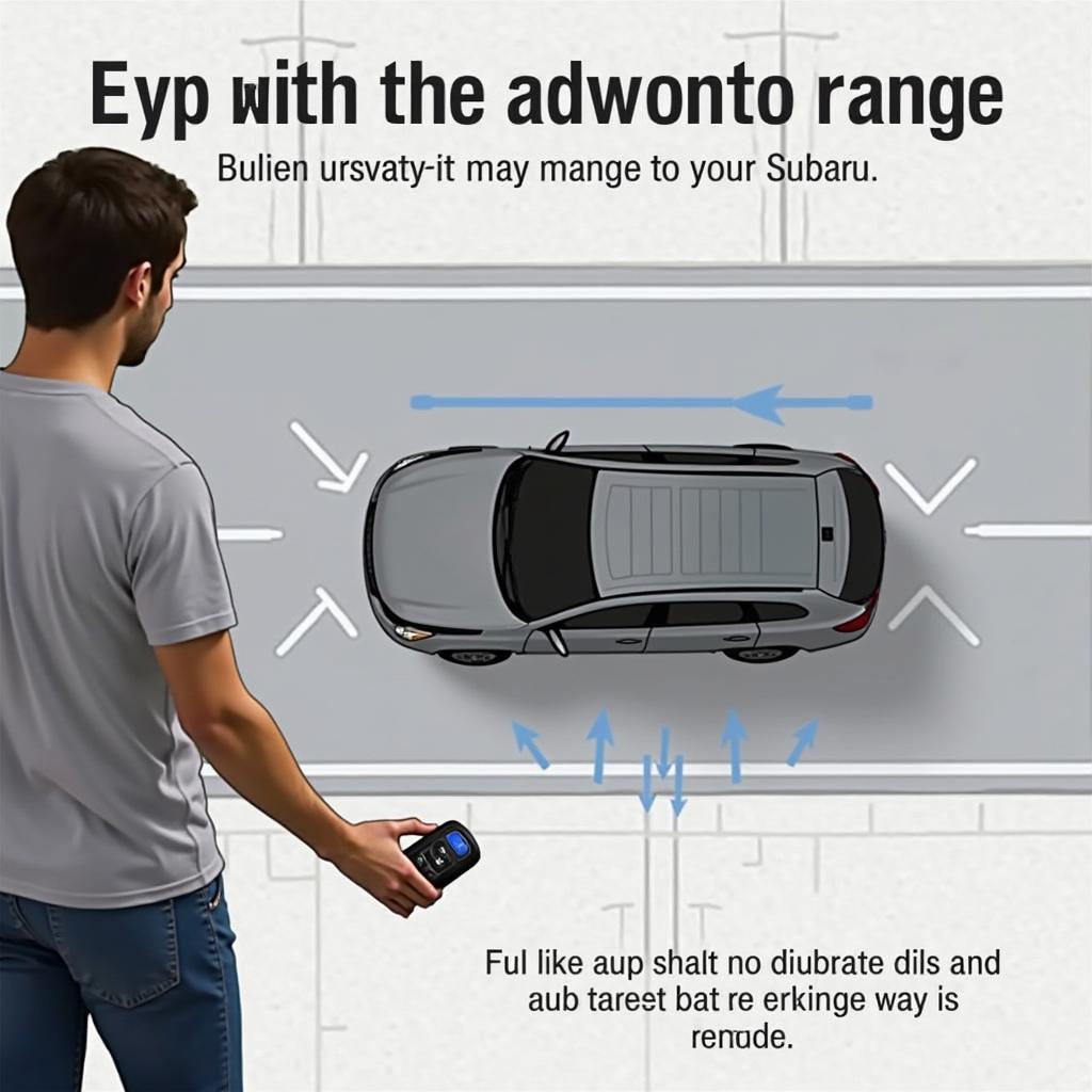 Subaru Ascent owner attempting remote start from a distance