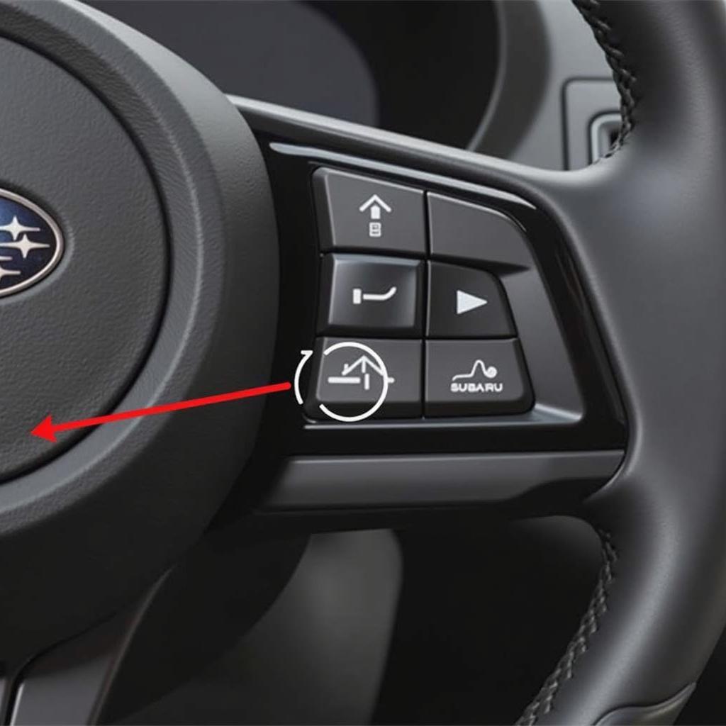 Subaru Crosstrek key fob release button