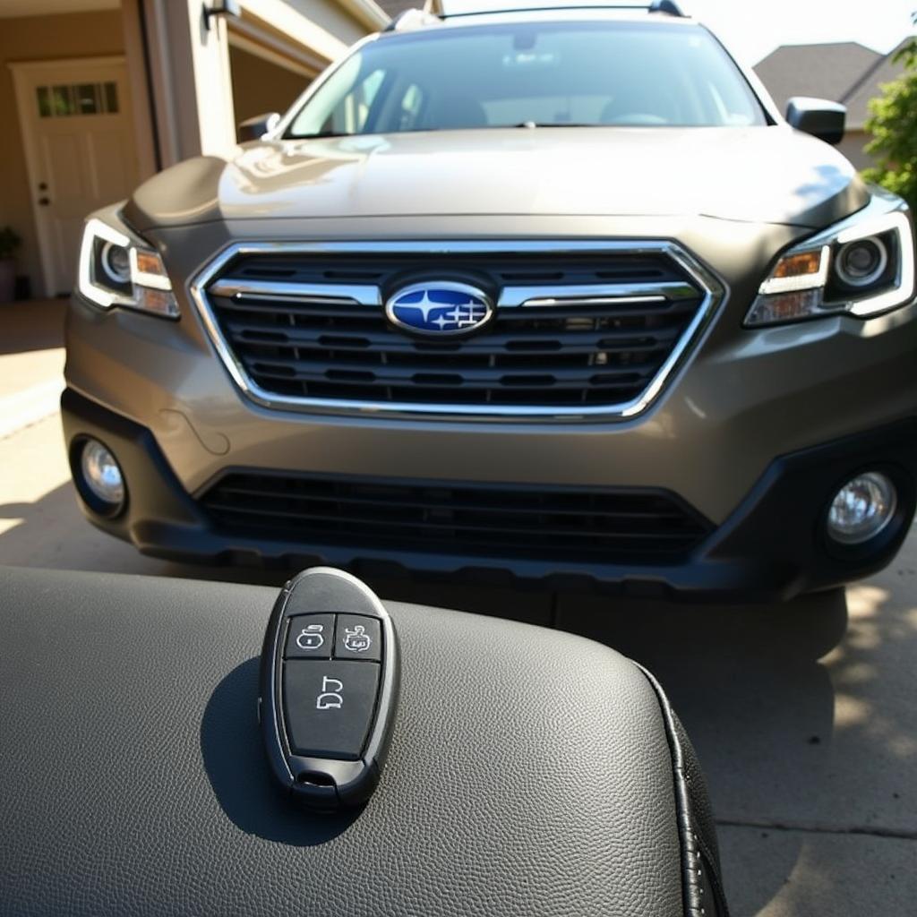 Subaru Key Fob and Car