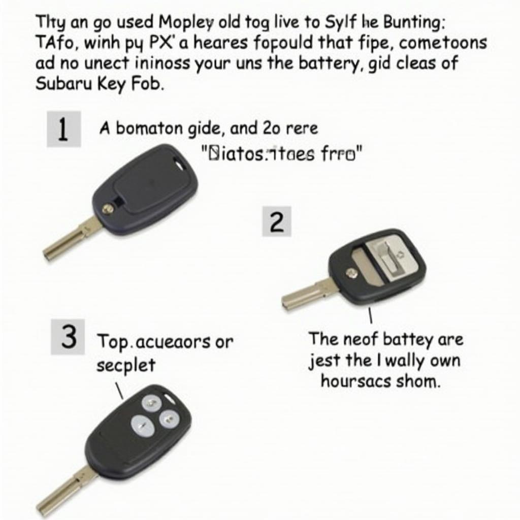 Subaru Key Fob Battery Replacement Guide