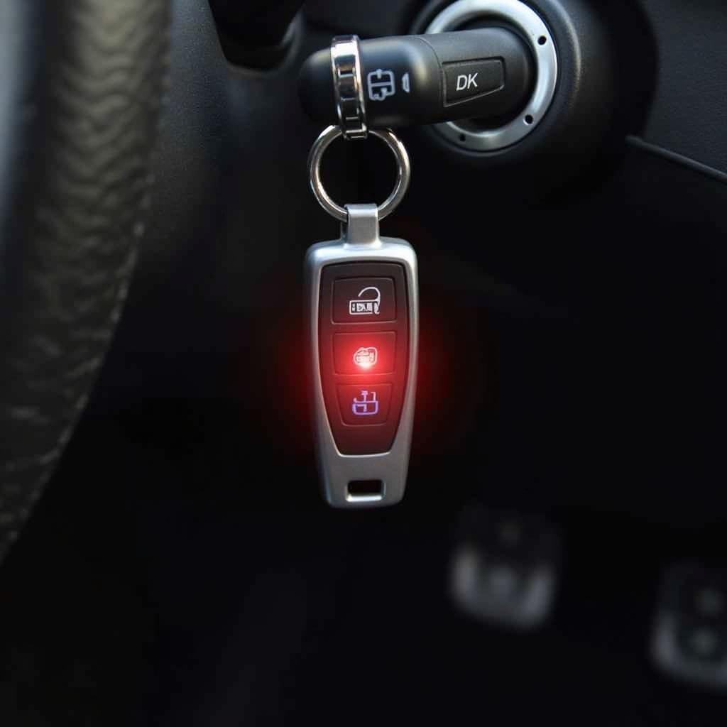 Subaru Key Fob with Blinking Red Light