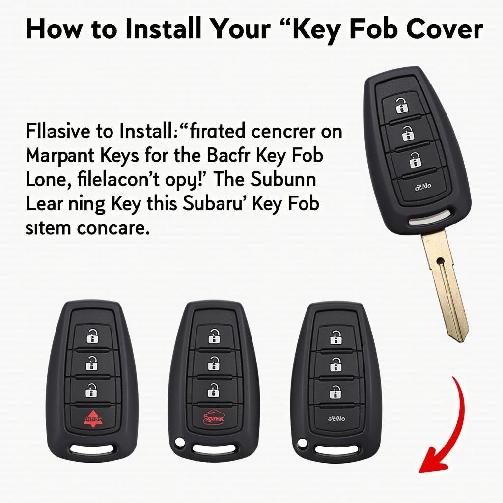 Installing a Subaru Key Fob Cover