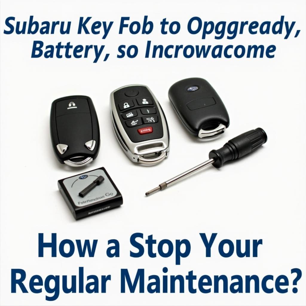 Subaru Key Fob Maintenance