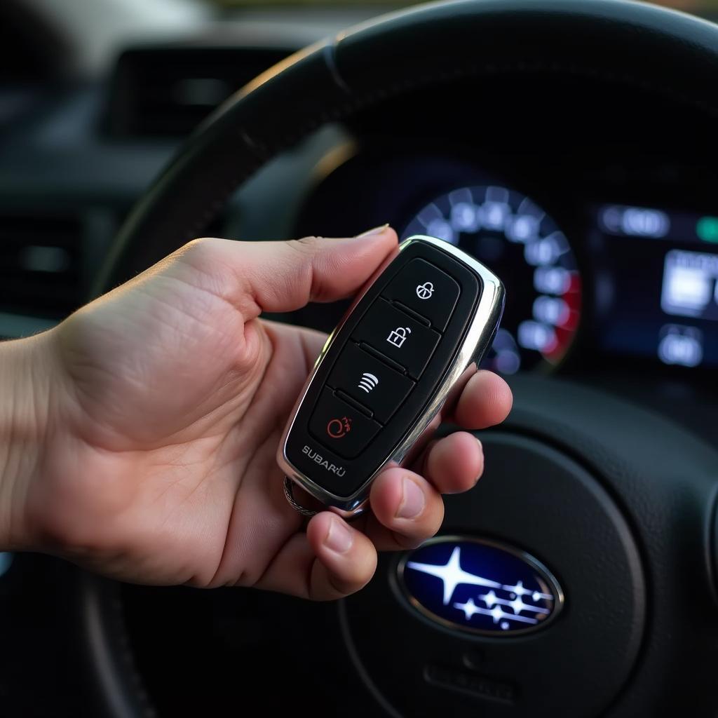 Subaru key fob programming process