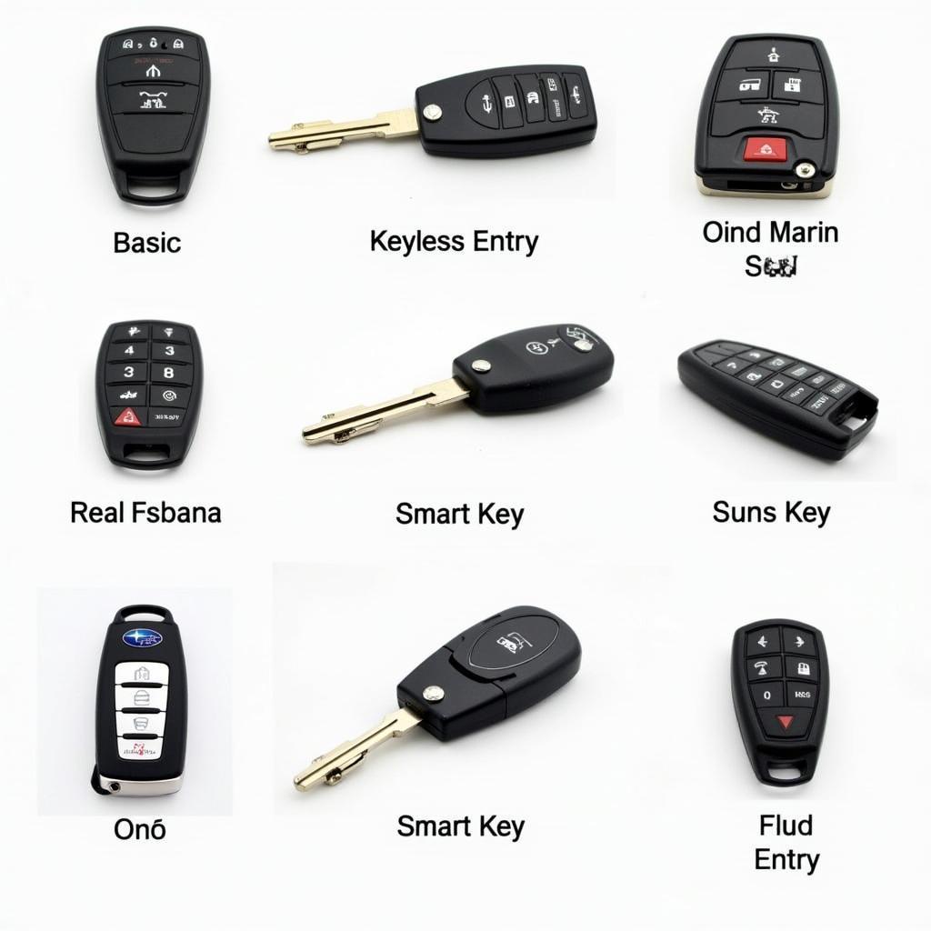 Different Types of Subaru Key Fobs