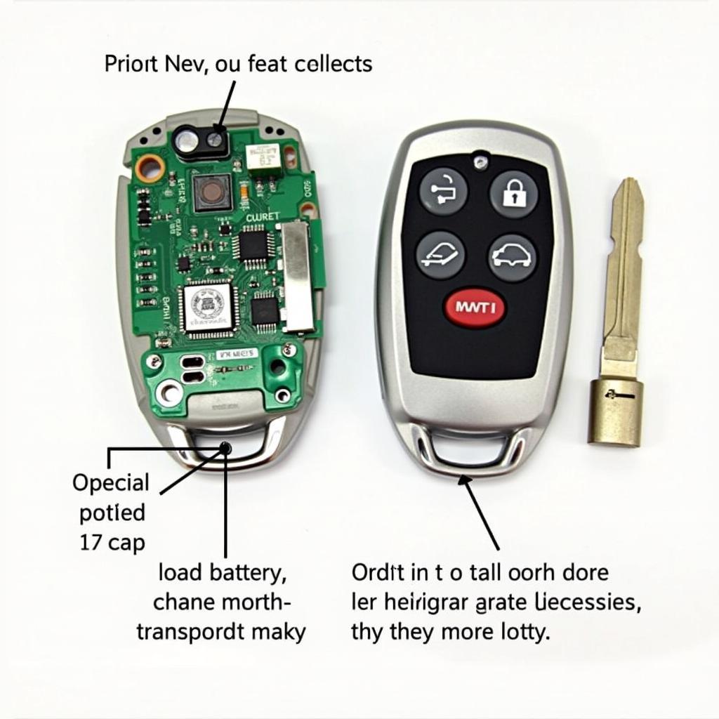 Subaru Outback Key Fob Internal Components