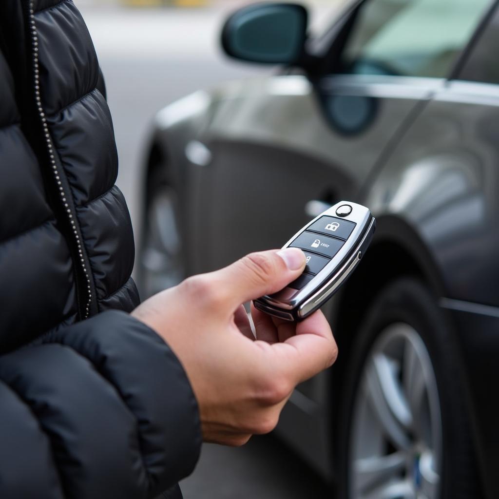 Testing the BMW E90 key fob after replacing the battery