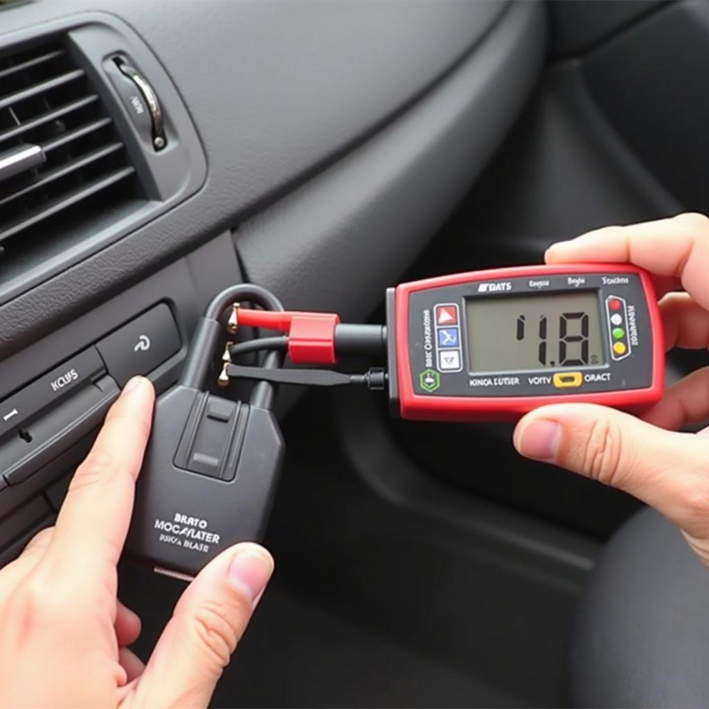 Testing a BMW Key Fob Battery with a Multimeter