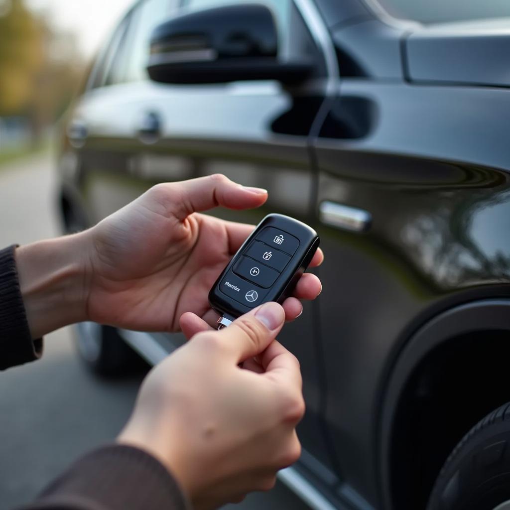 Testing a Mercedes Key Fob after Battery Replacement