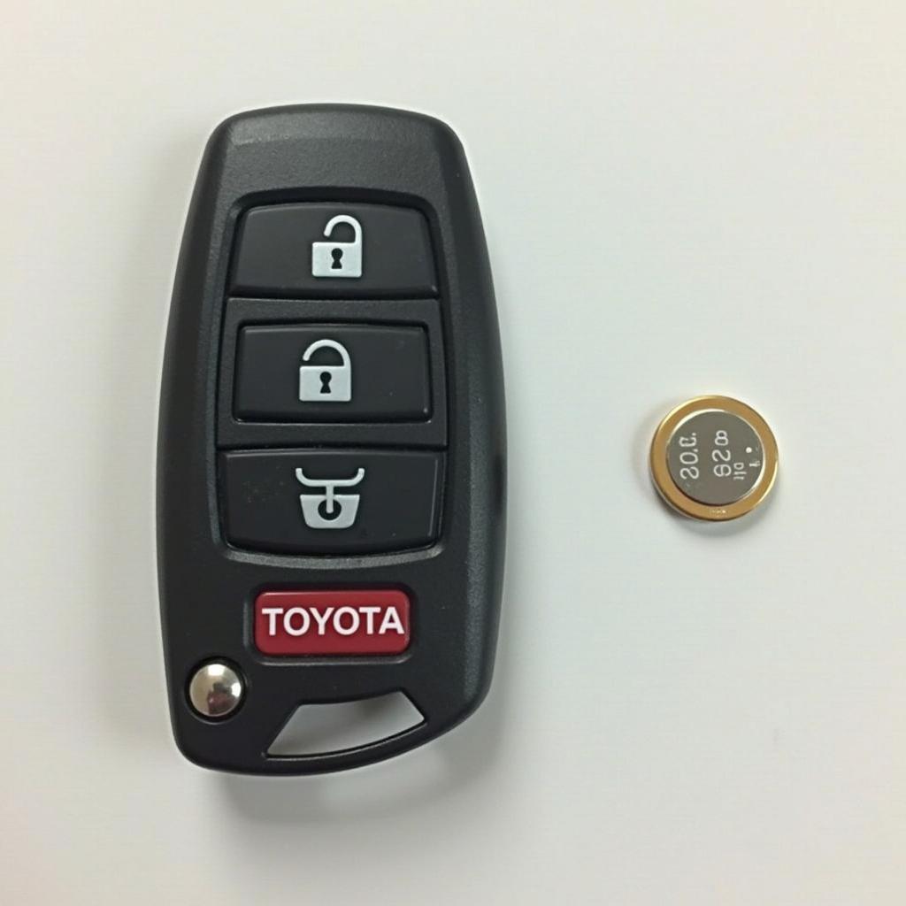 Toyota Avensis Key Fob and CR2032 Battery