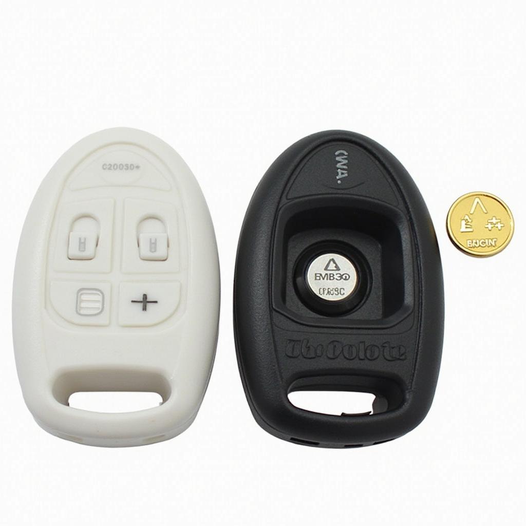 Inside a 2013 Toyota Camry Key Fob Battery Compartment