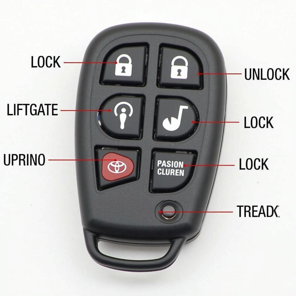 Toyota Highlander Key Fob Basic Functions