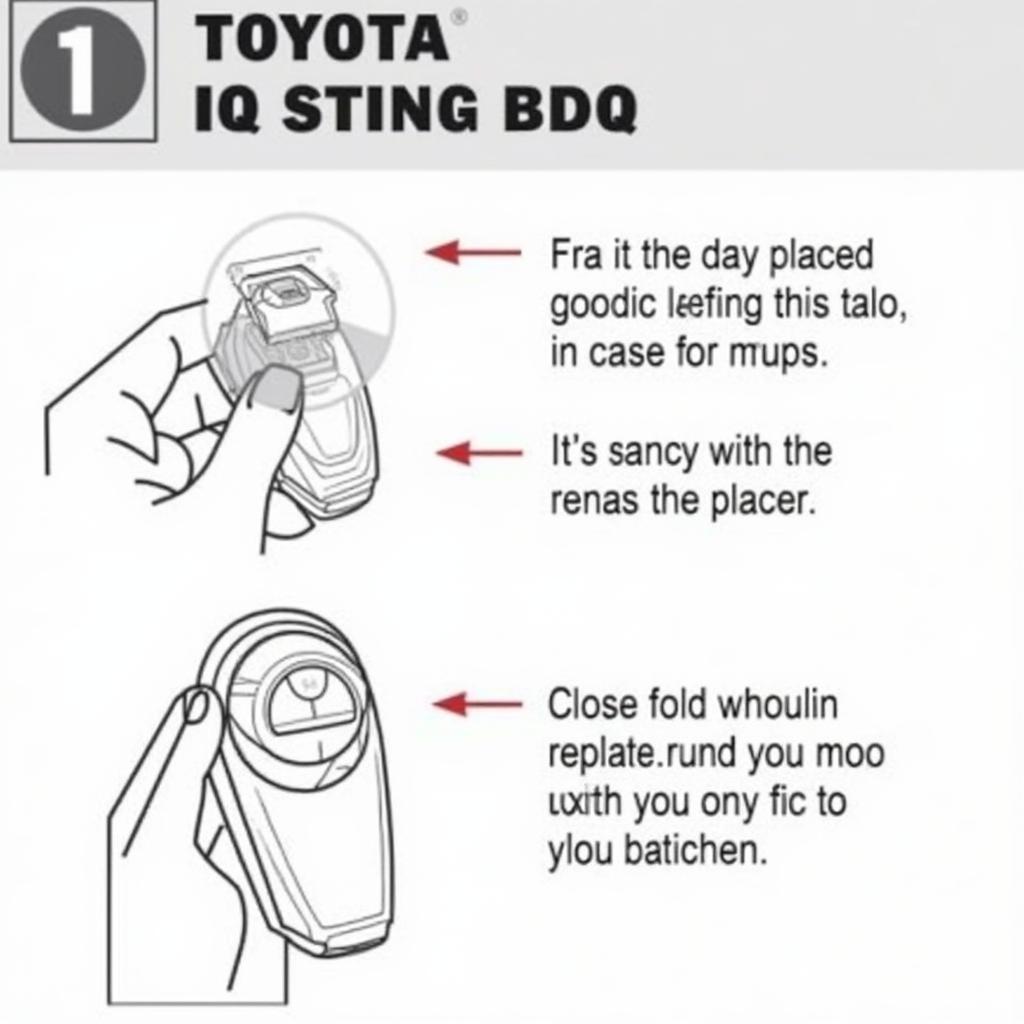 Replacing the Battery in a Toyota IQ Key Fob