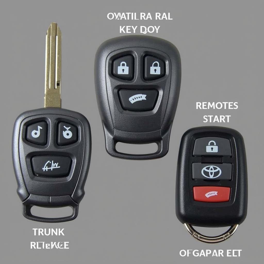 Types of Toyota Key Fobs