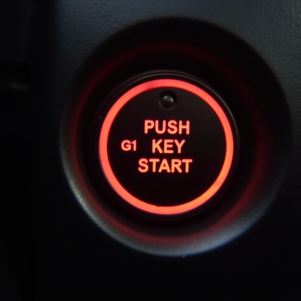 Toyota Push Start Button