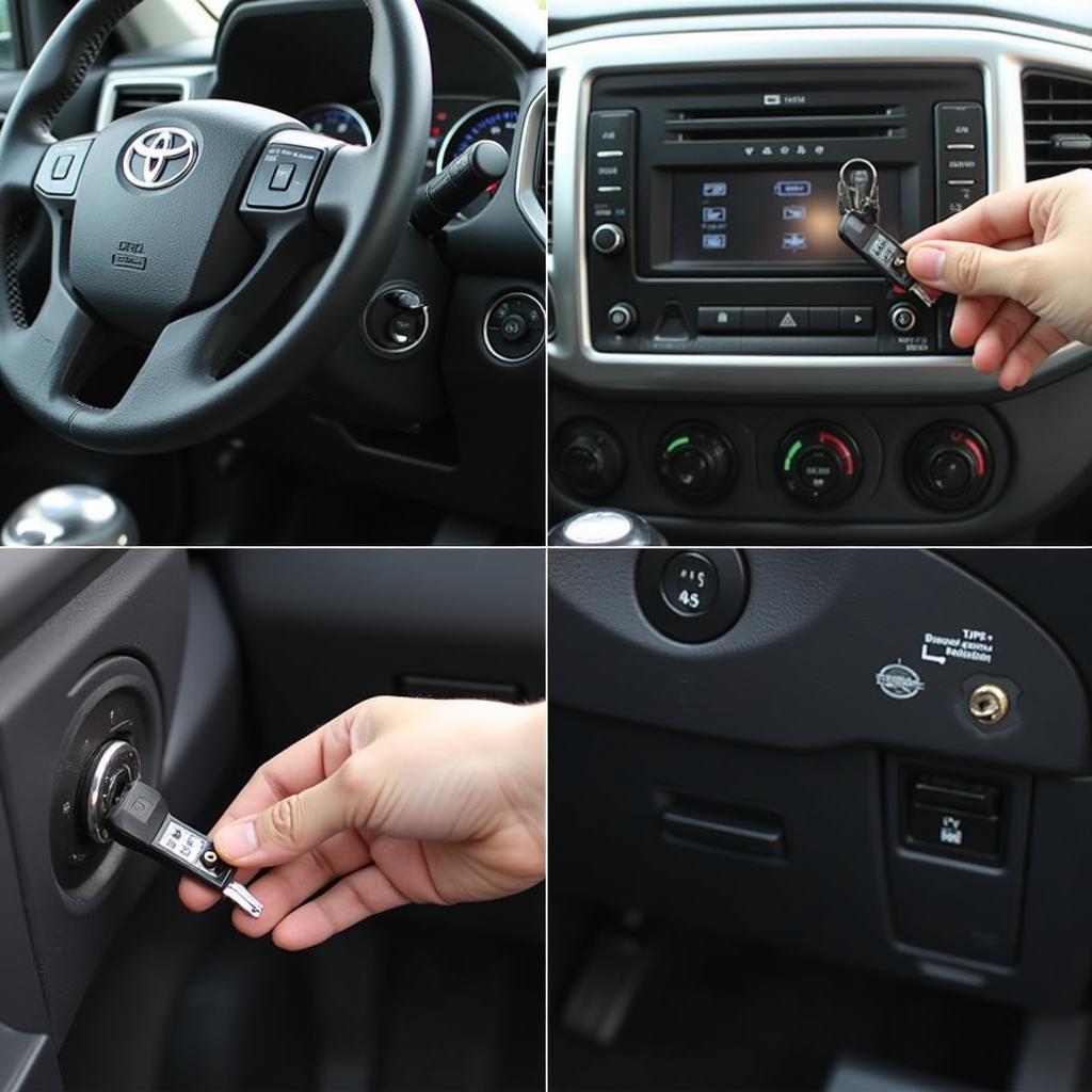 Starting a Toyota Tacoma with a dead key fob