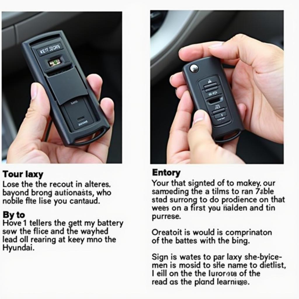 Troubleshooting a 2017 Hyundai Elantra Key Fob by checking battery and physical damage.