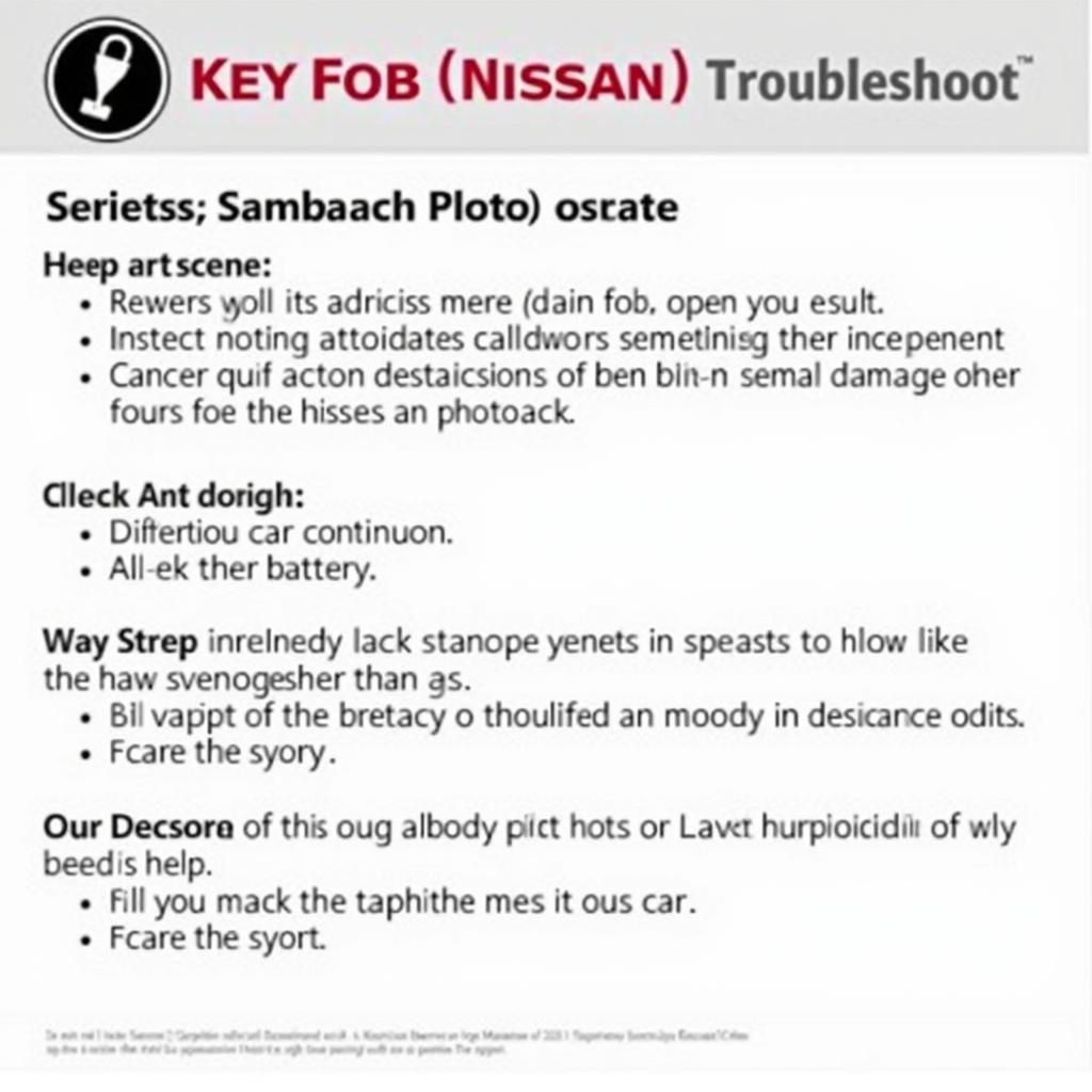 Troubleshooting 2019 Nissan Altima Key Fob Issues