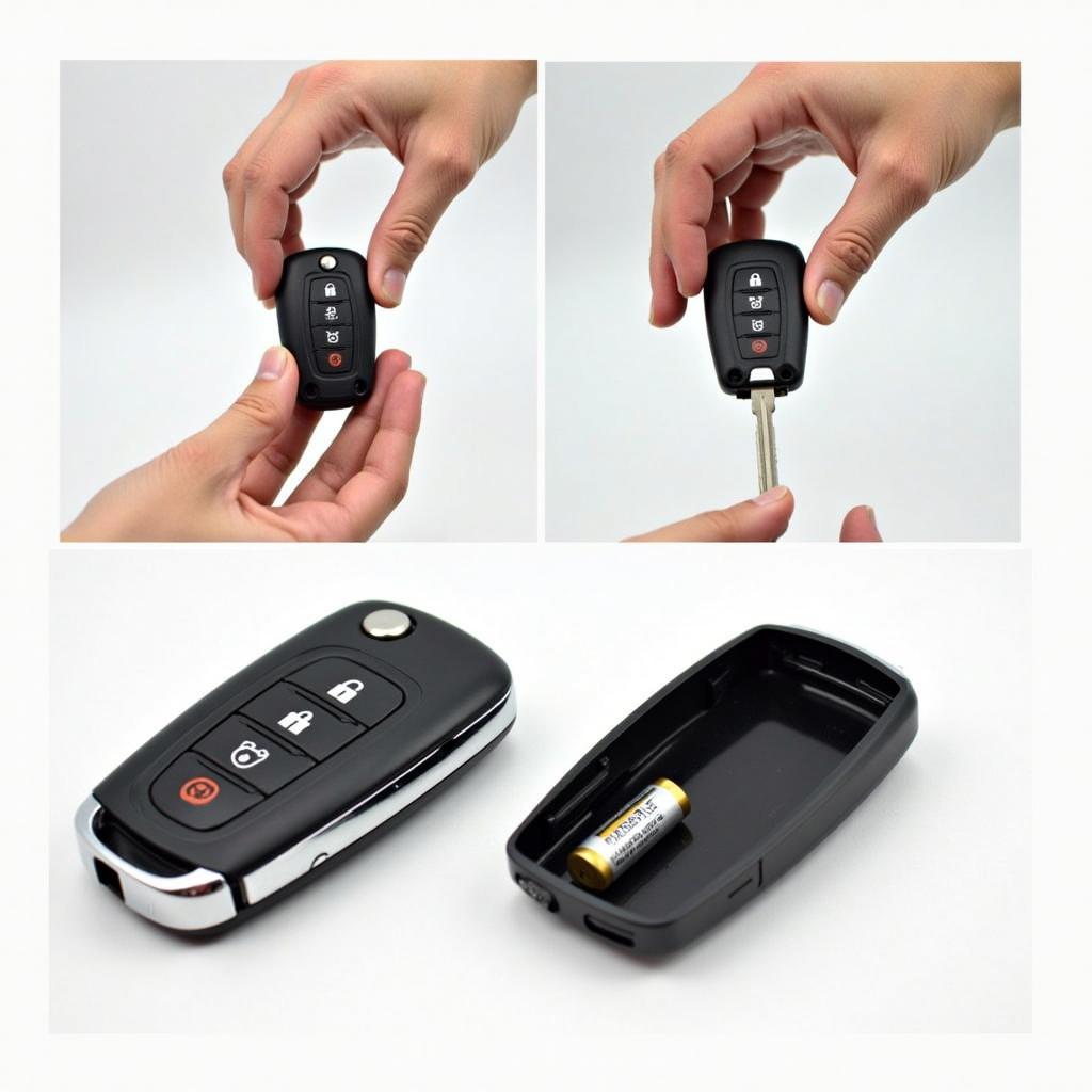 Opening the Battery Compartment of a TSX Key Fob