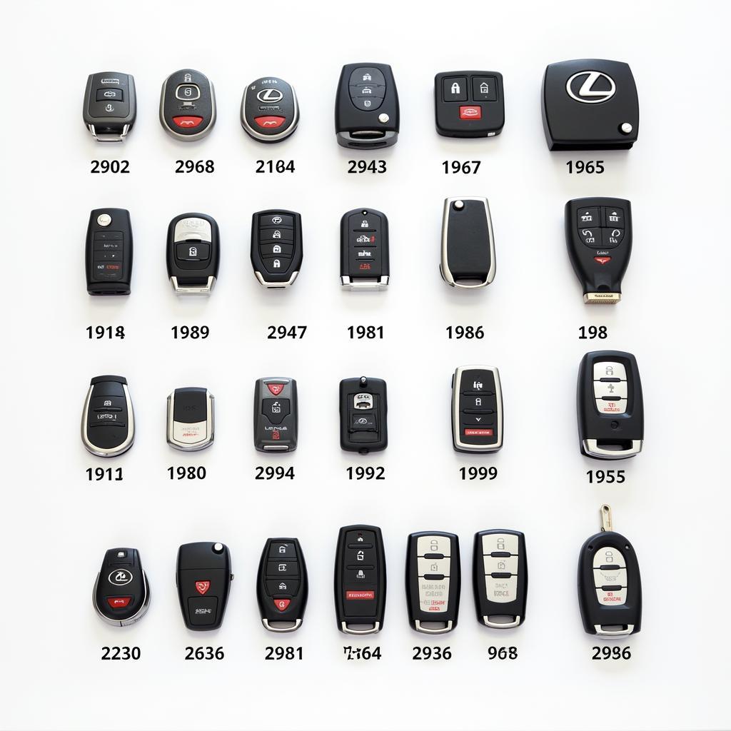 Different Types of Lexus ES300 Keys and Key Fobs