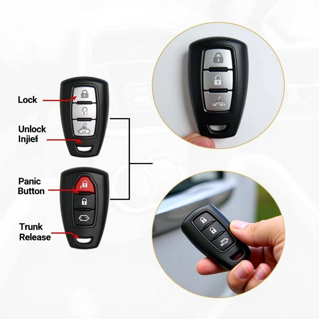 Volvo Key Fob Basic Functions Illustrated