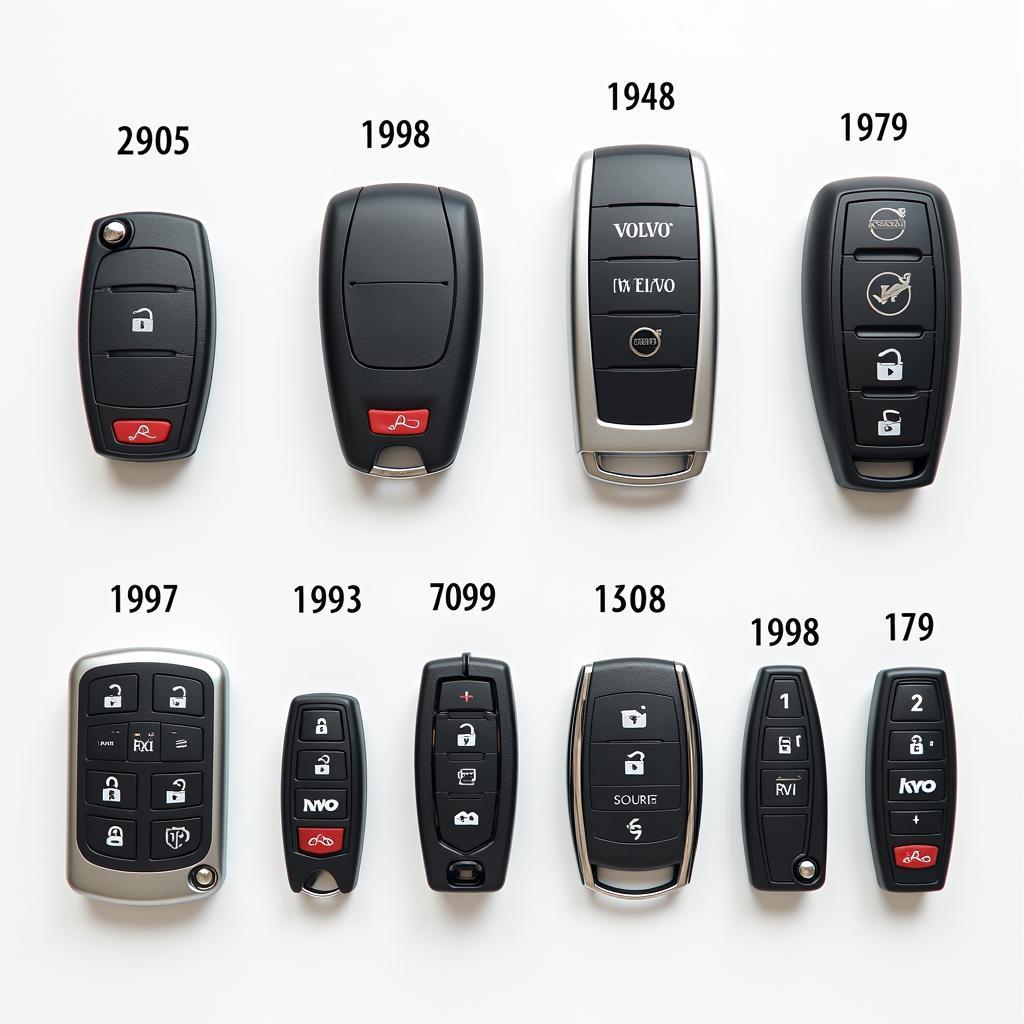 Different Volvo Key Fob Types