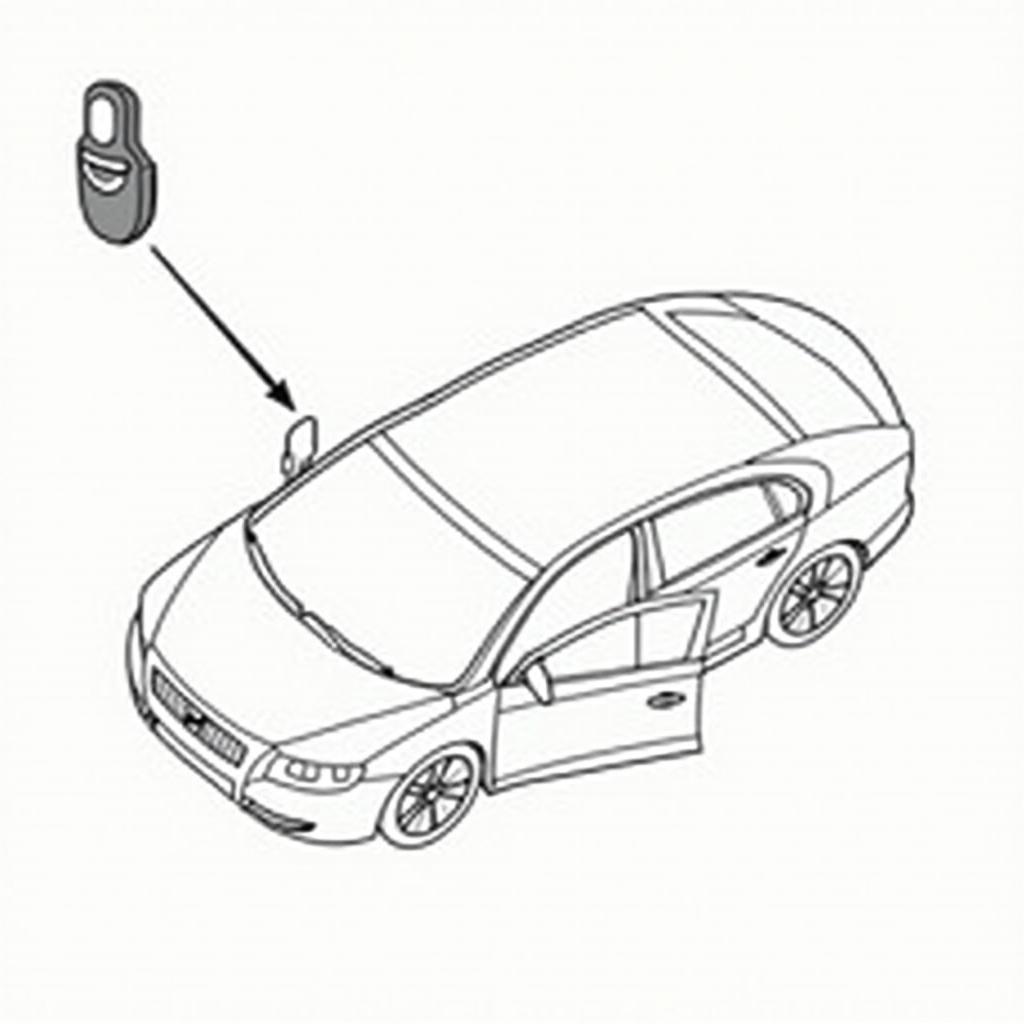 Volvo S40 Key Fob Receiver Module Location